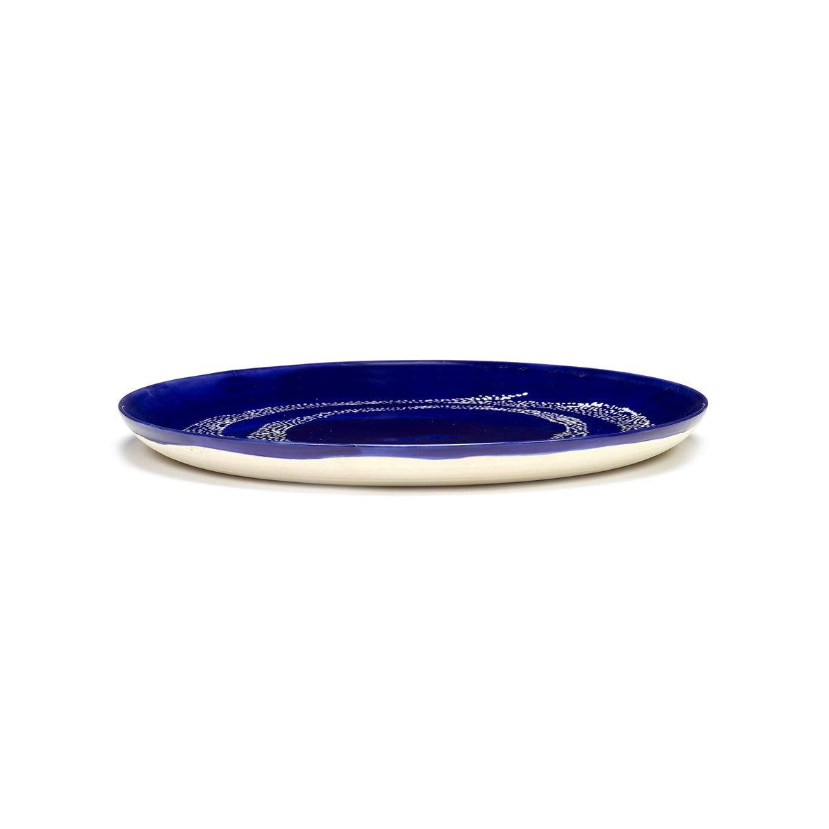Lapis Lazuli Plate with White Dots - L