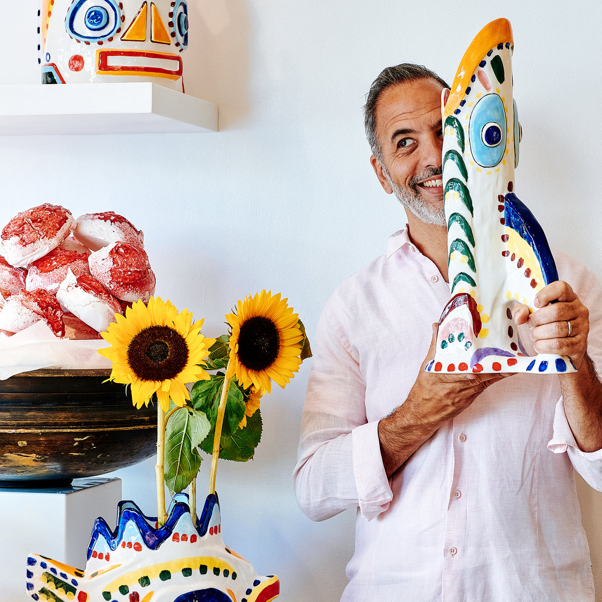 Sicily Vase 03 - Otto Knight Fish