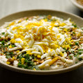 Butter bean purée with dukkah