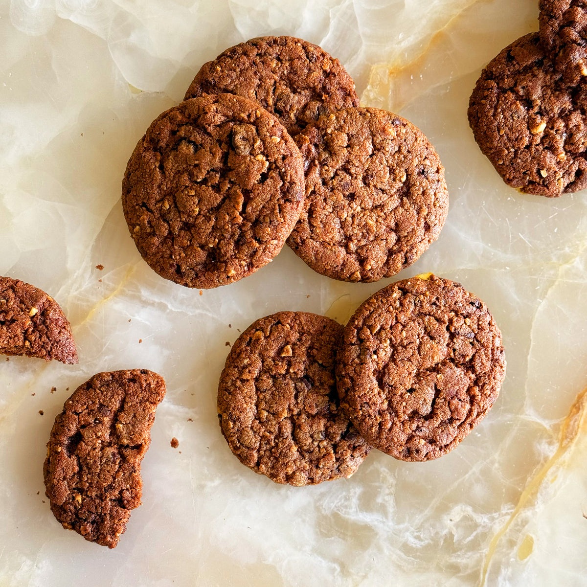 Caramelised Hazelnut and Chocolate Cookies