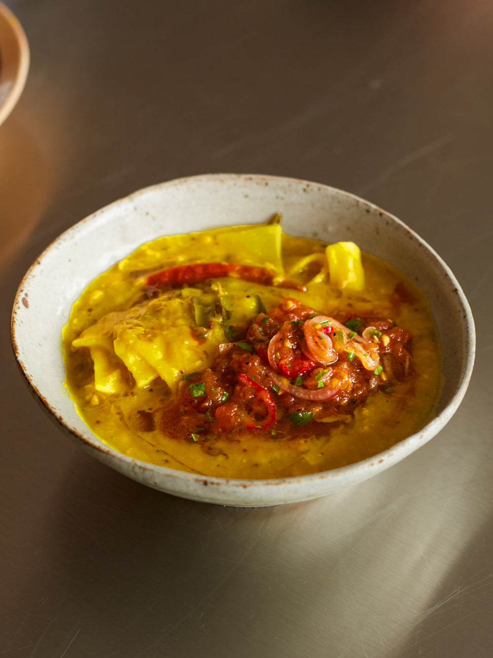 Chaya’s dal pita with grilled tomato salsa