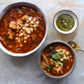 Chickpea, tomato and bread soup