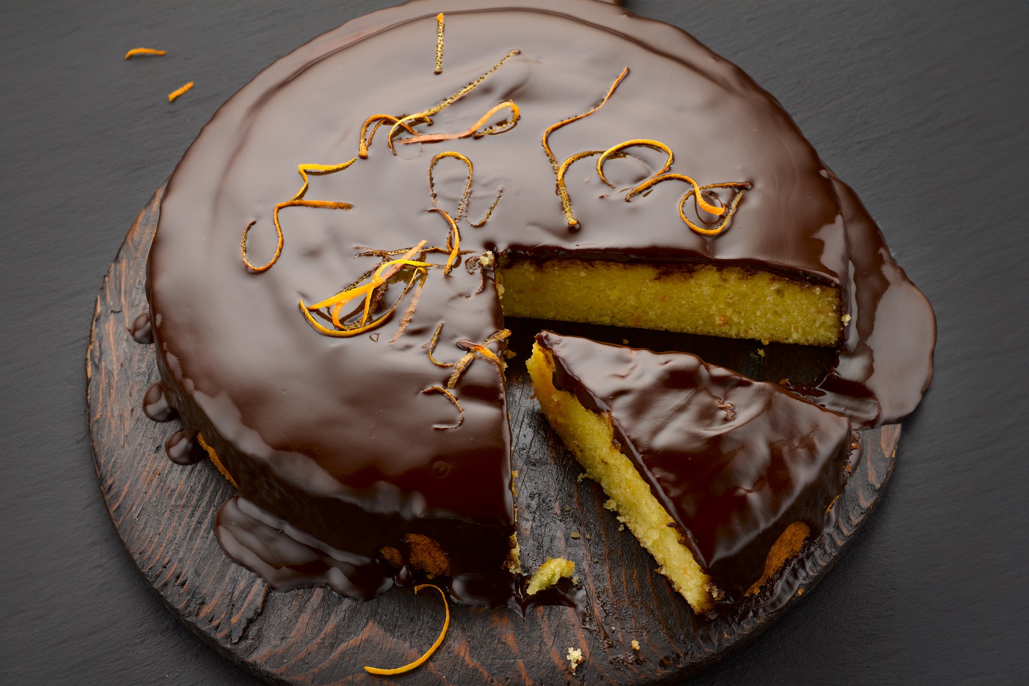 Clementine almond syrup cake