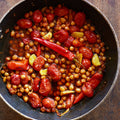 Confit tandoori chickpeas