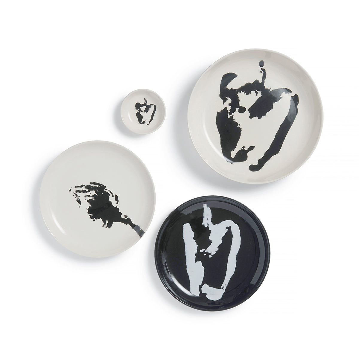 Black and White Vegetable Collection - 12 Piece Set