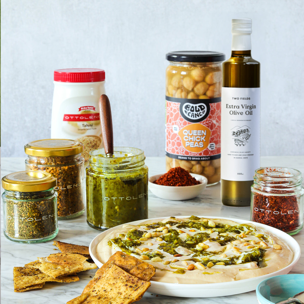 Hummus Ingredients Set