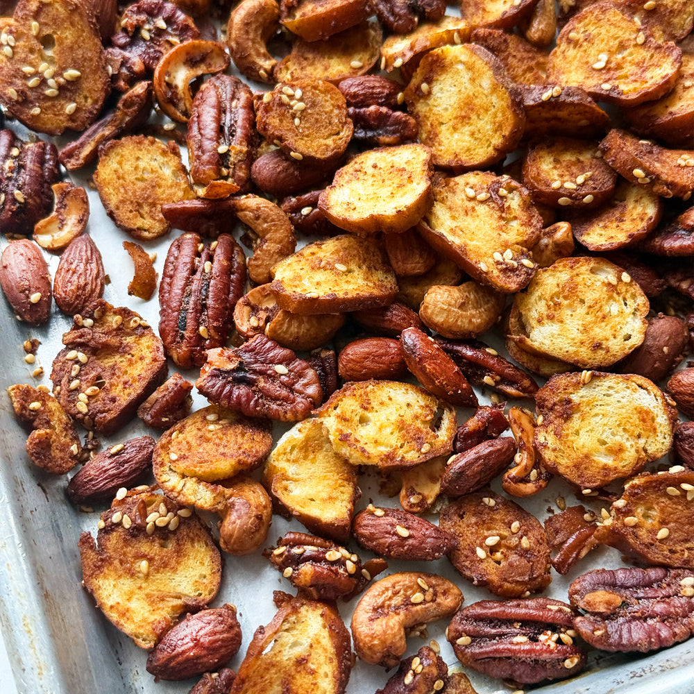 Maggi-maple pretzel and nut beer snacks