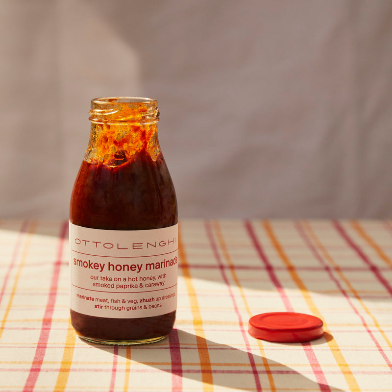 Smokey honey marinade in bottle