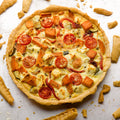 Roast vegetable tart