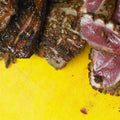 Seared duck breast with blood orange and star anise