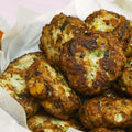 Turkey and sweetcorn meatballs with roasted pepper sauce
