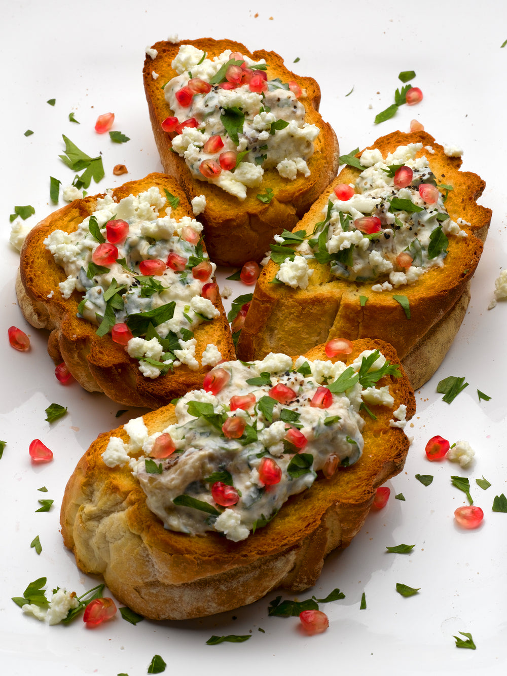 Bruschetta with aubergine