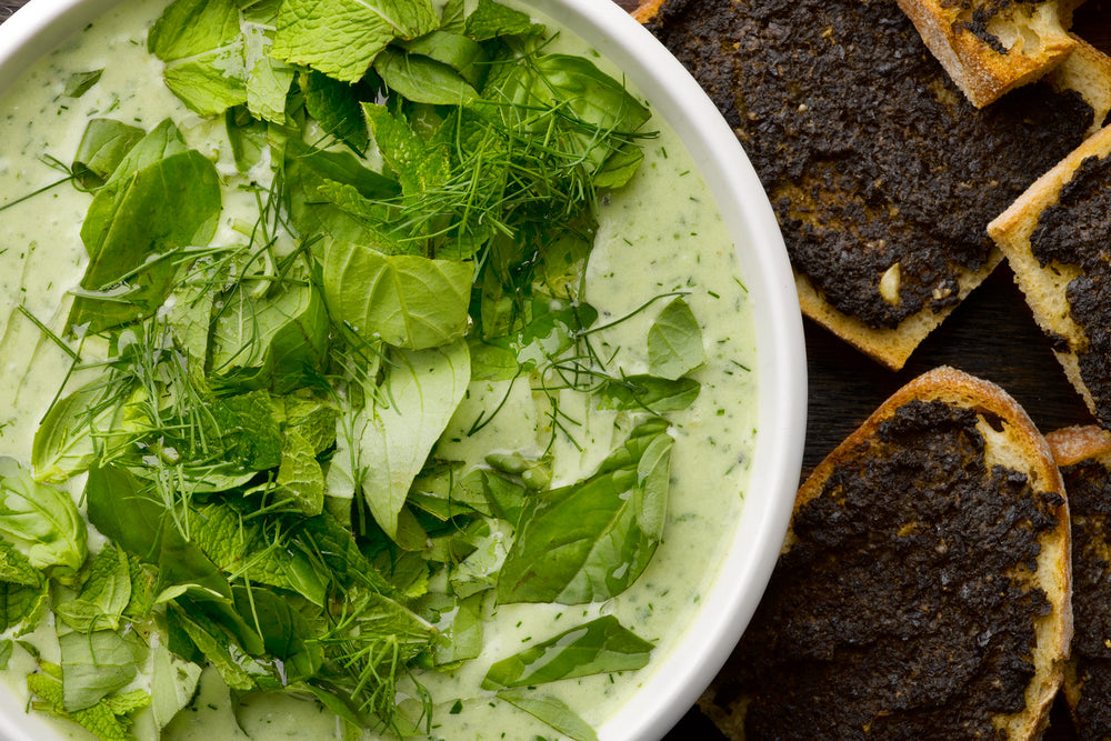 Cold yoghurt soup