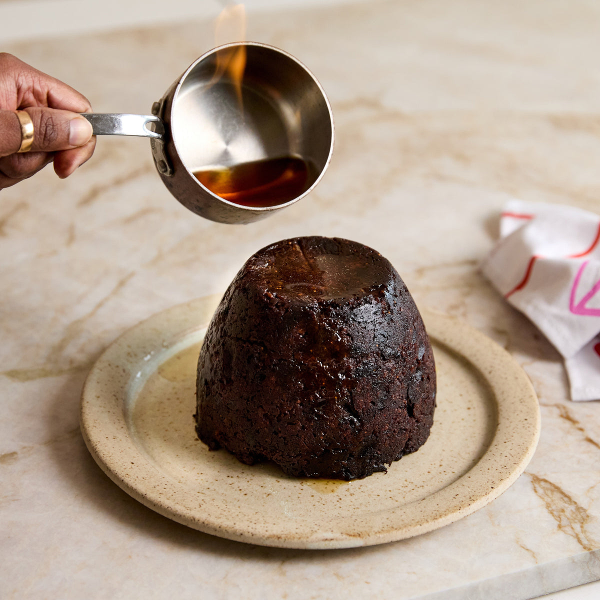 Christmas Pudding with brandy
