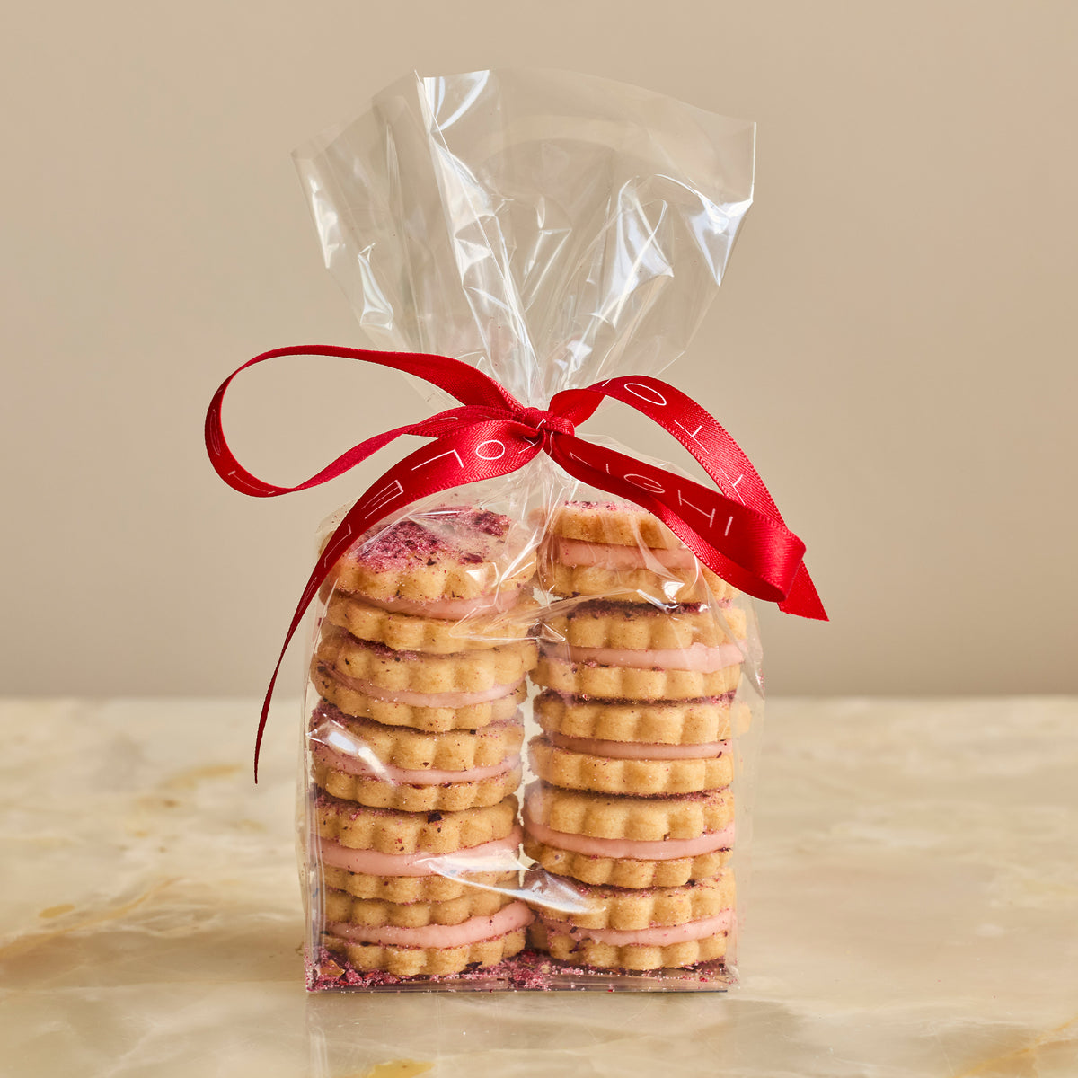 Strawberry and Sumac Almond Shortbread