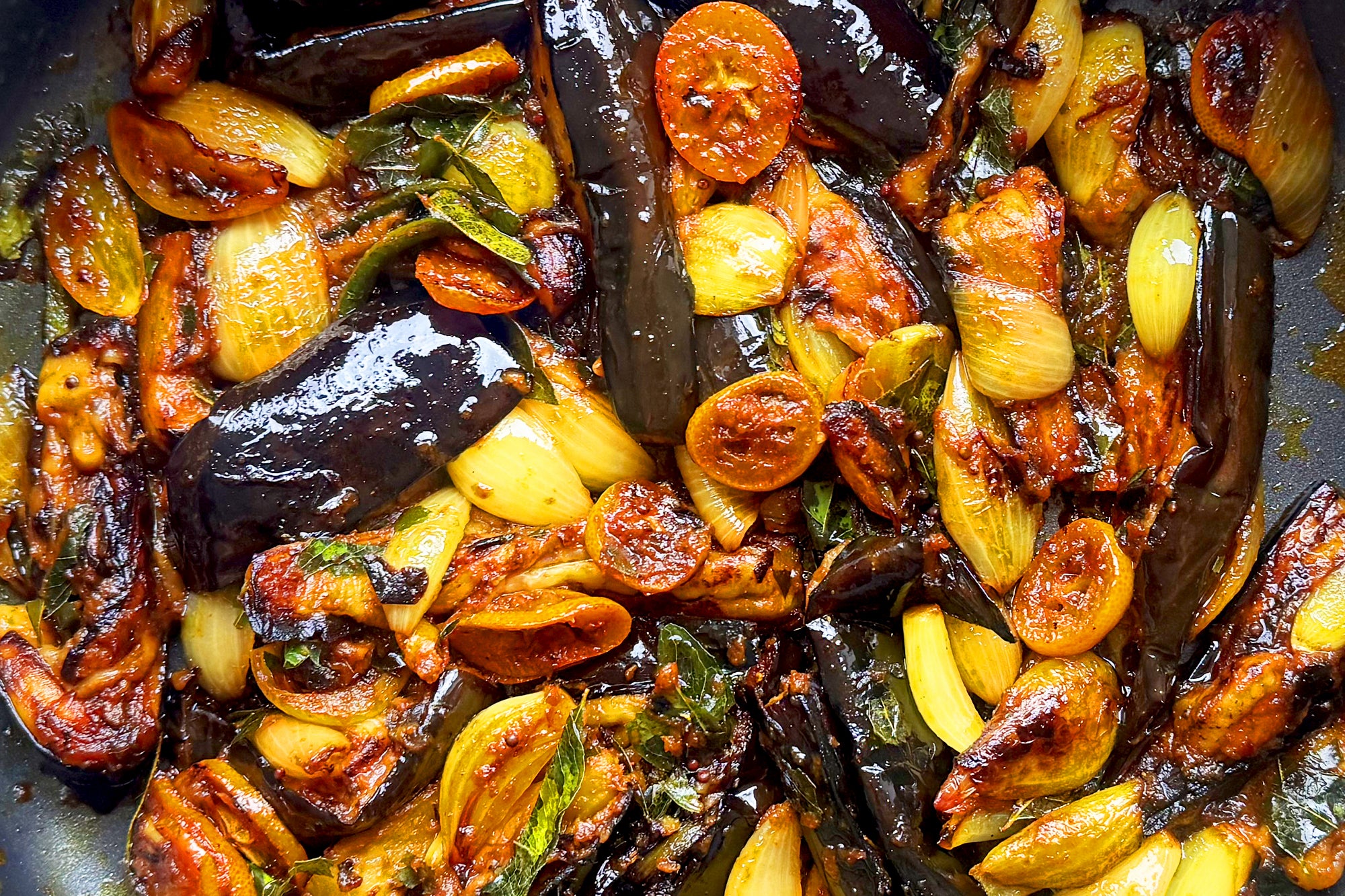 Wambatu Moju (a Sinhalese inspired Aubergine Pickle)