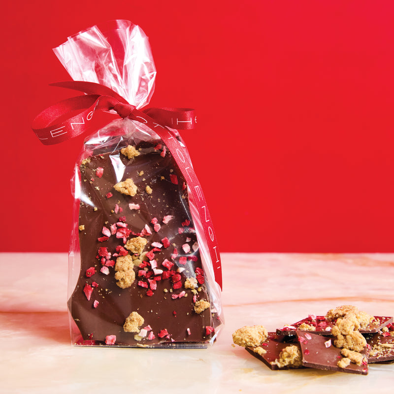 Milk Chocolate, Strawberry and Oat Brittle