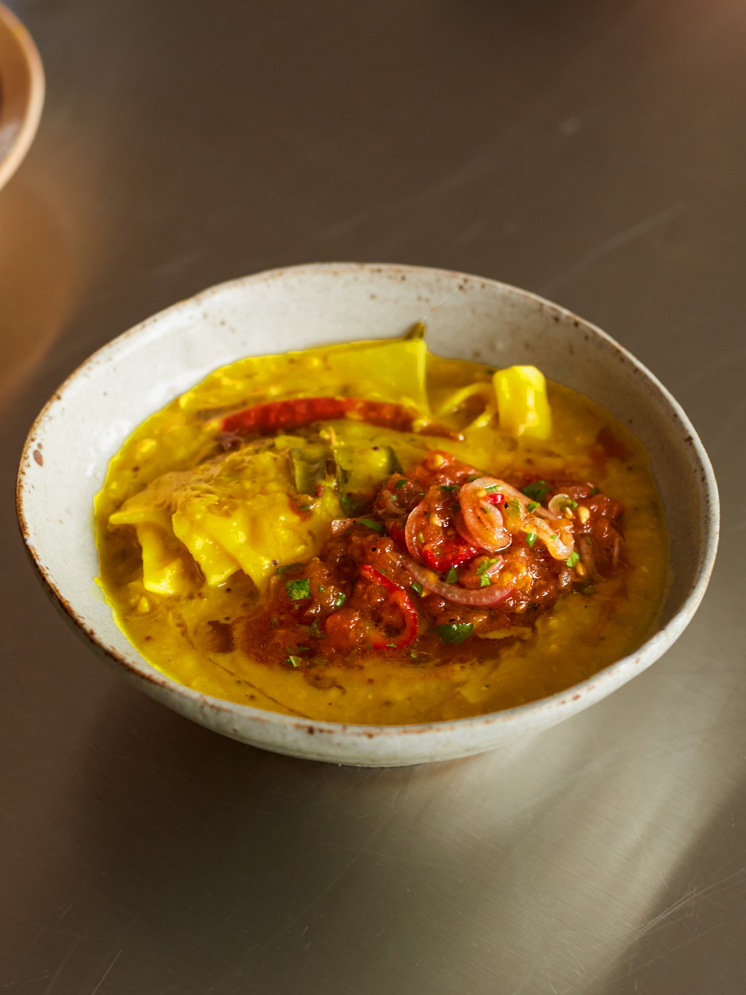 Chaya’s dal pita with grilled tomato salsa