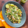 Chilaquiles with charred salsa verde