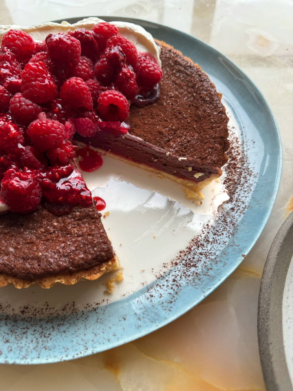 Chocolate & raspberry tart | Ottolenghi Recipes
