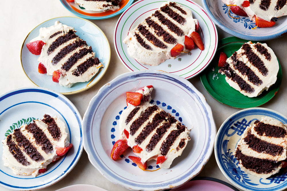 Chocolate ripple fridge cake