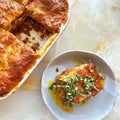Classic lasagne with salsa verde