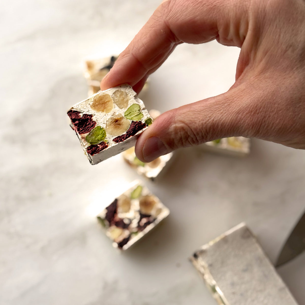 Cranberry and Pistachio Nougat