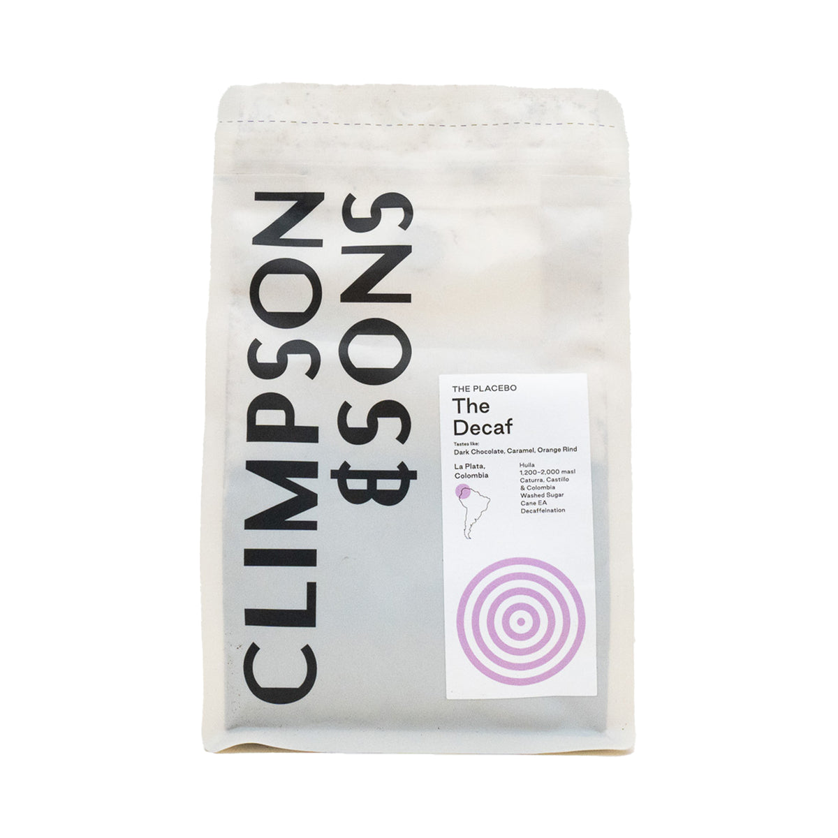 Decaf Whole Bean Coffee, Climpson & Sons