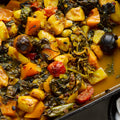 Iranian vegetable stew with dried lime