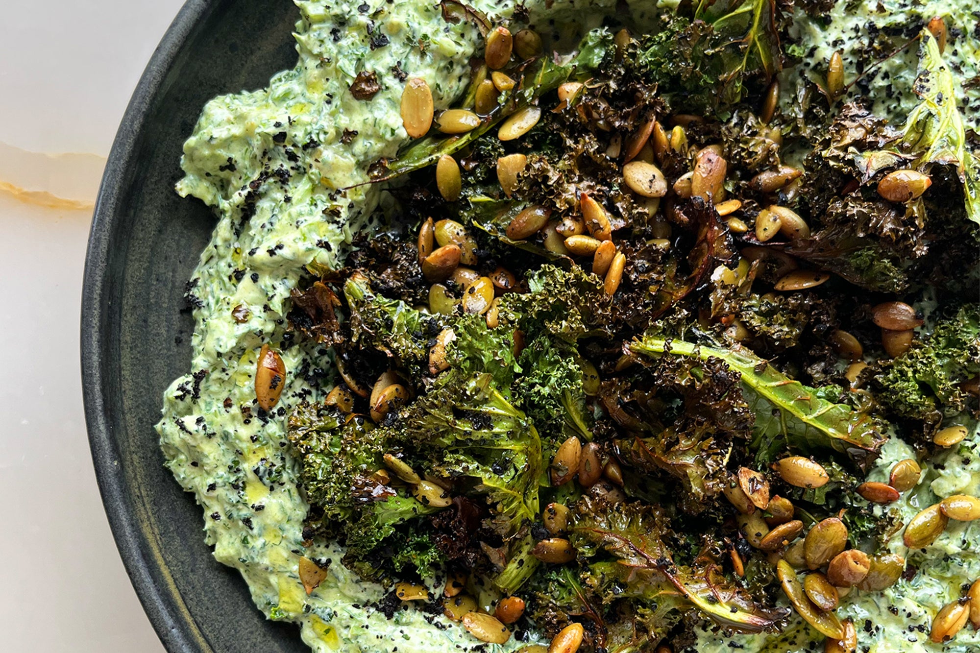 Kale and mixed peel dip