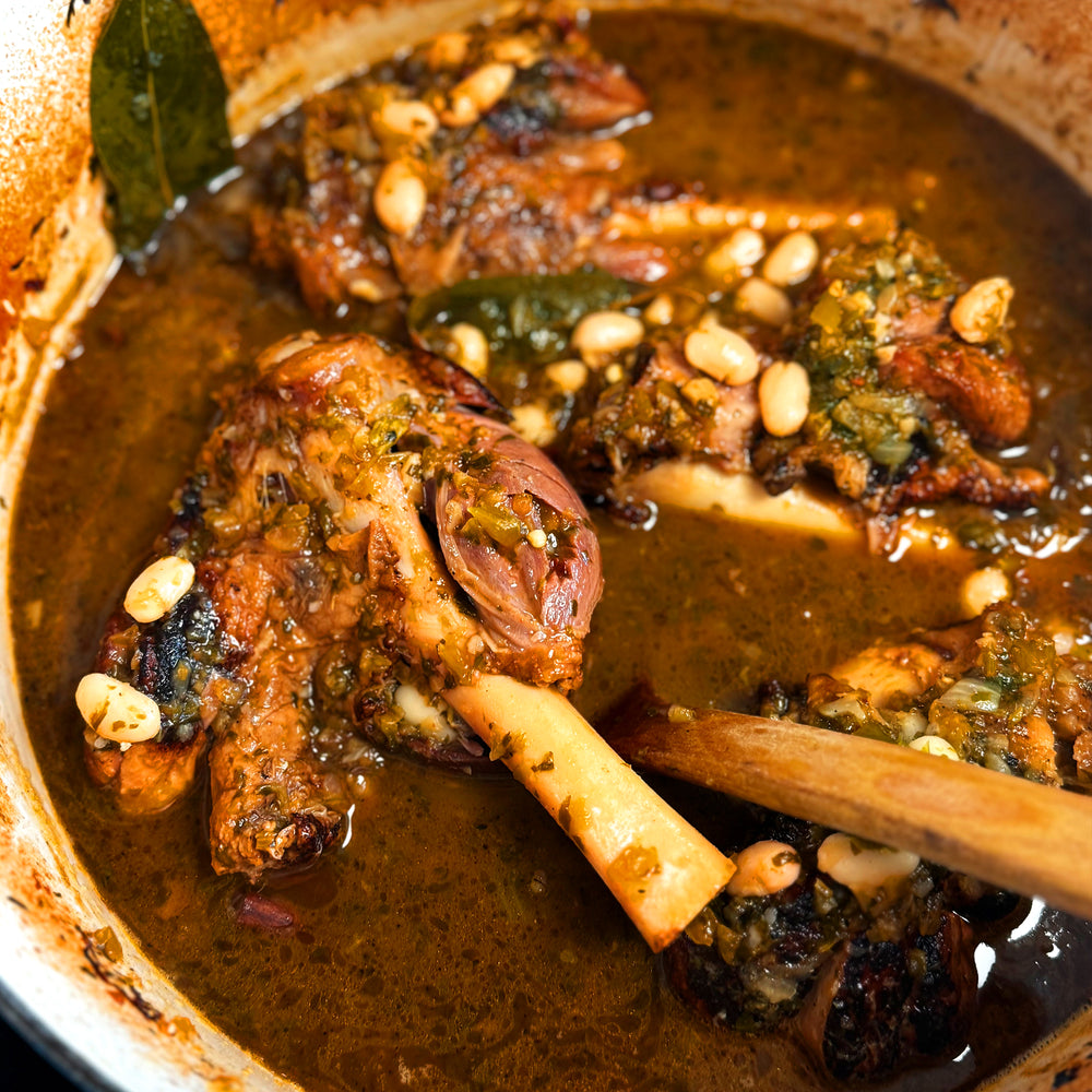 Lamb shank chilli with beans