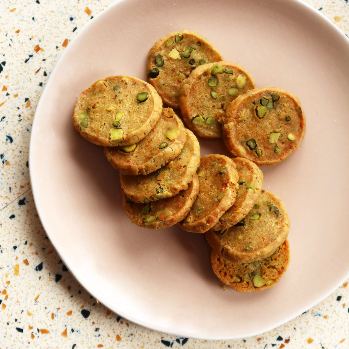 Cheddar and Pistachio Biscuits