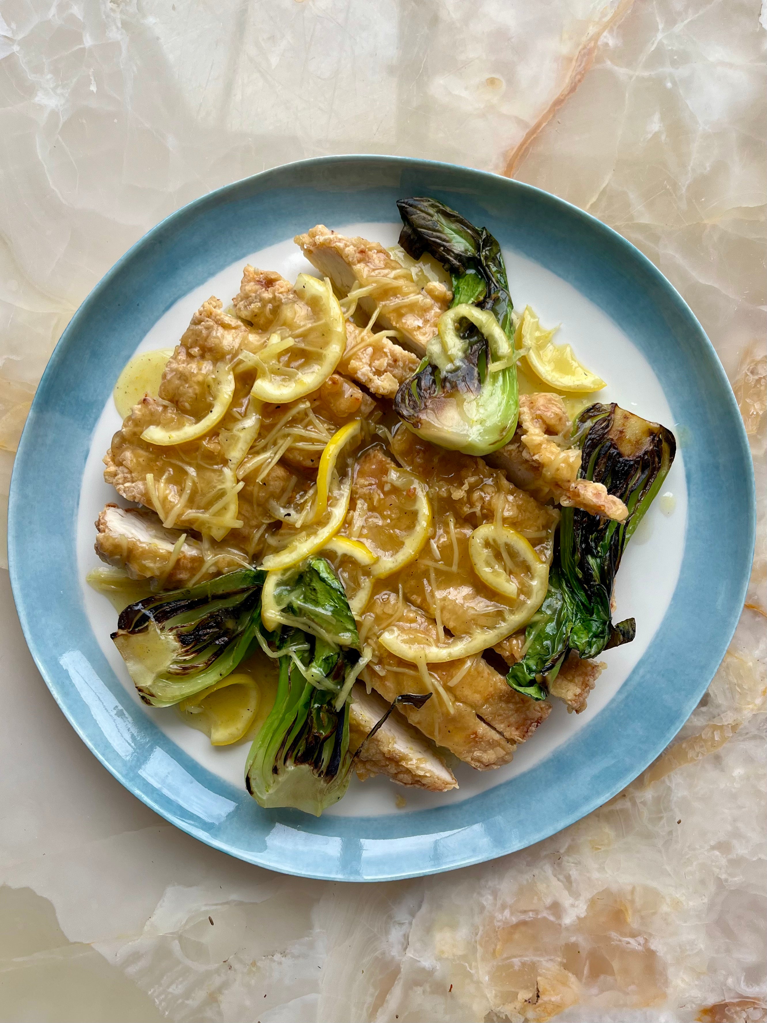 Hong Kong-style lemon chicken