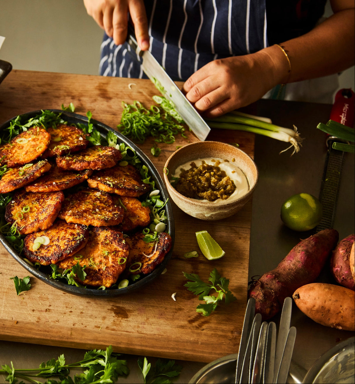 Sweet potato fritters