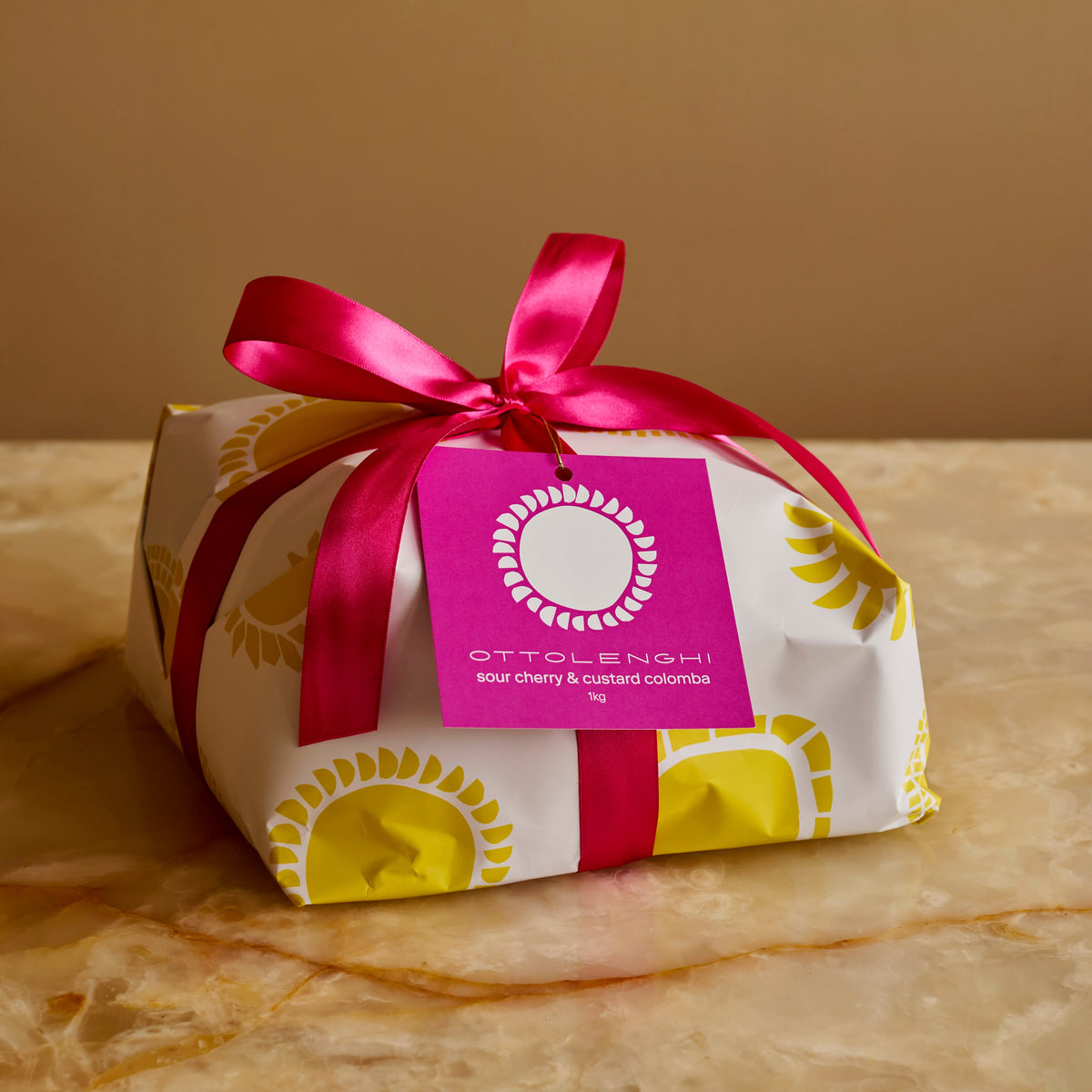 Sour Cherry and Custard Colomba
