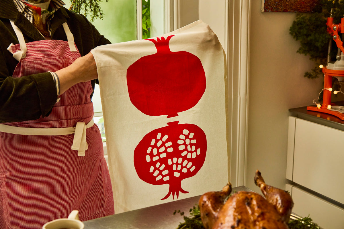 Tea Towel - Pomegranate