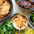 Pilpelchuma chicken thighs with sour cream and pickles 
