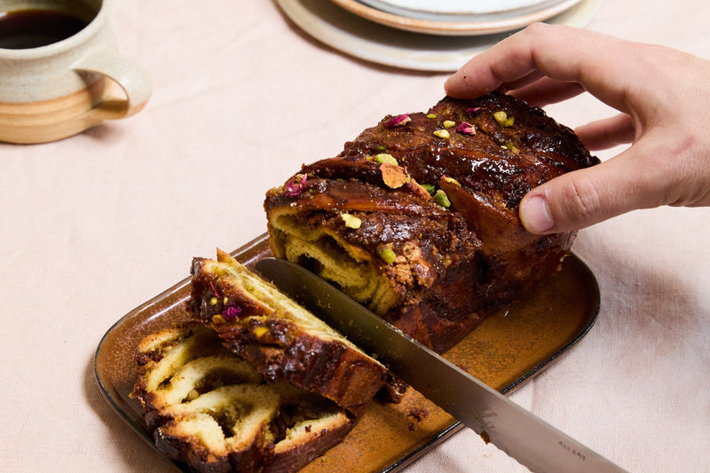 Pistachio and White Chocolate Babka cropped