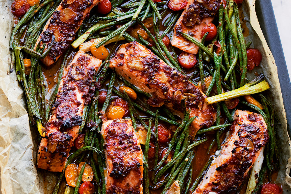 Kalamata Olive and Harissa Spaghetti