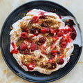 Raspberry and pomegranate molasses fool