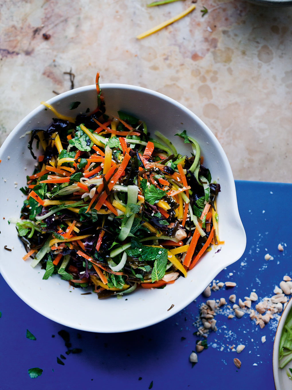 Seaweed, ginger and carrot salad
