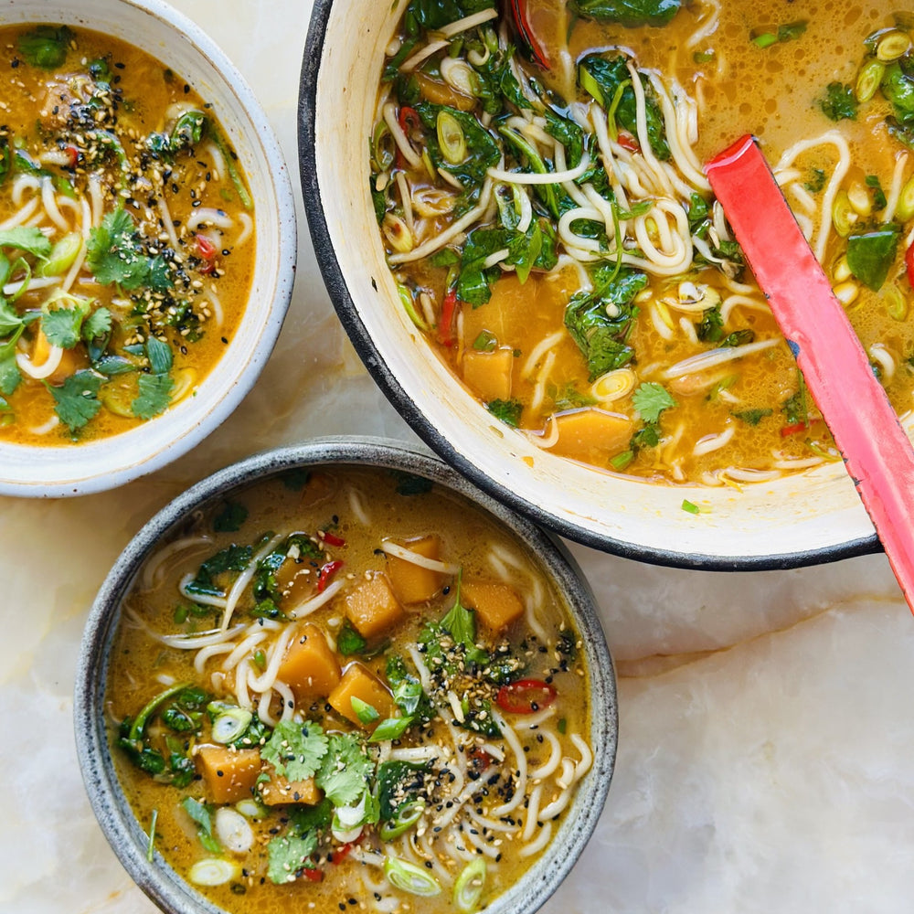 Spicy orange and butternut squash noodle soup | Ottolenghi recipes