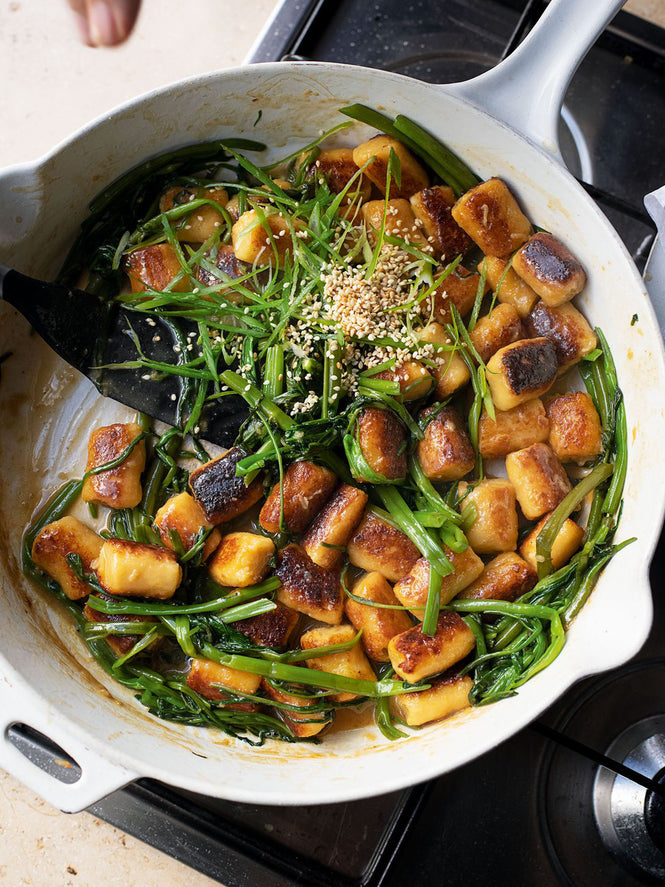 Swede gnocchi with miso butter