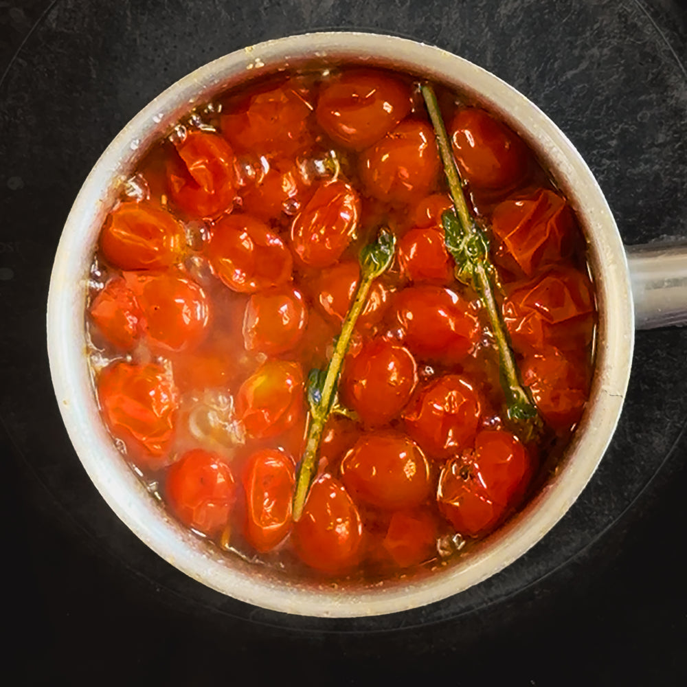 Labneh with confit tomatoes