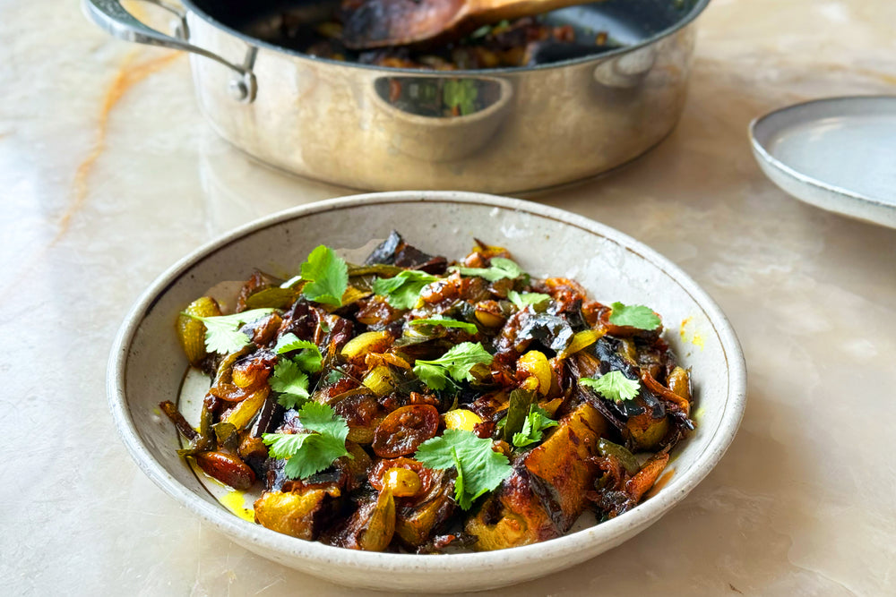Wambatu Moju (a Sinhalese inspired Aubergine Pickle)