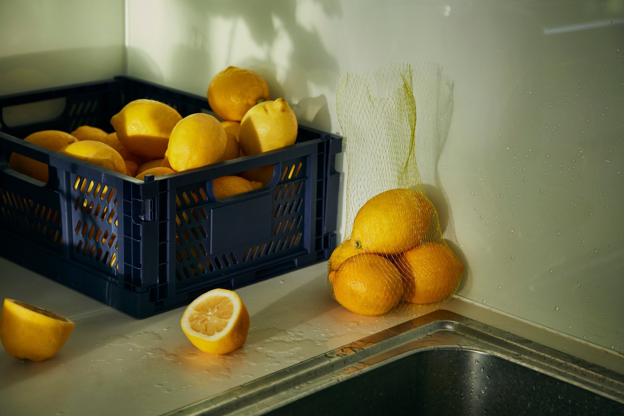 A crate of lemons