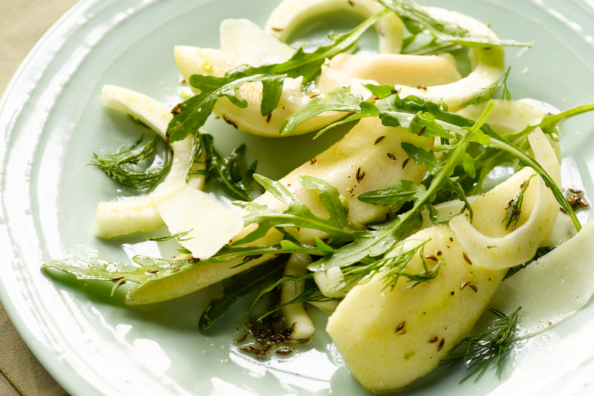 Pear & fennel salad with caraway and pecorino Ottolenghi Recipe